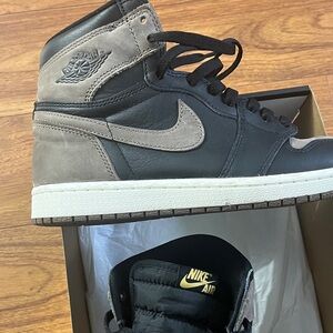 Nike Air Jordan Black and Tan Sneakers